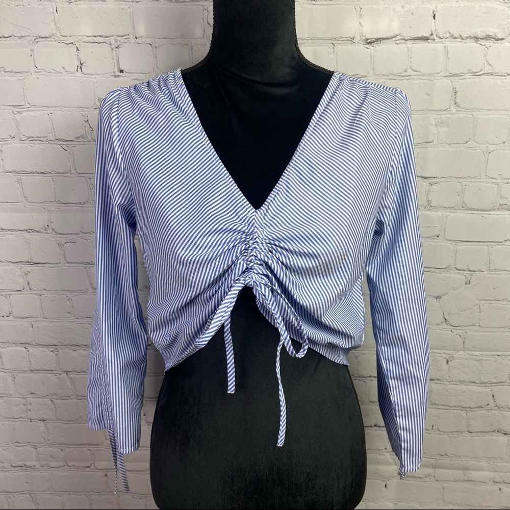 Brave Soul Ruched Crop Top - Picture 2 of 9